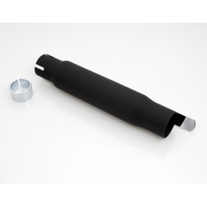 POT D'ÉCHAPPEMENT UNIVERSEL SILENCIEUX COURT 30 CM NOIR MOTO