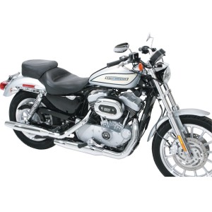 SELLA COMPLETA IN PELLE MUSTANG WIDE TOURING 4.5 GAL HARLEY DAVIDSON XL SPORTSTER 04-20