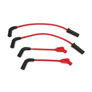 8MM RED SPARK PLUG WIRE SET SUMAX HIGH PERFORMANCE HARLEY DAVIDSON SOFTAIL 2018-2024