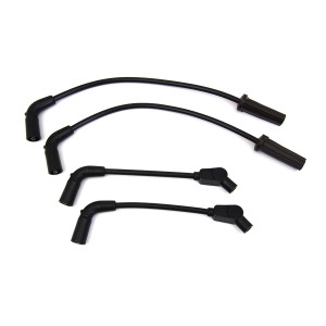 ZÜNDKERZE SCHALTSEILE 8 MM SET SUMAX HIGH PERFORMANCE SCHWARZ HARLEY DAVIDSON SOFTAIL 2018-2024