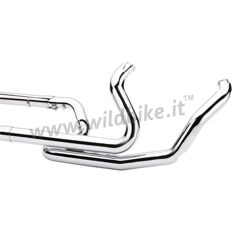 COLLETTORI SCARICHI COBRA DUAL POWERPORT CROMATI HARLEY DAVIDSON FLH FLT TOURING 2010-2016