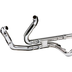 COLLETTORI SCARICHI COBRA DUAL POWERPORT CROMATI HARLEY DAVIDSON FLH FLT TOURING 2010-2016