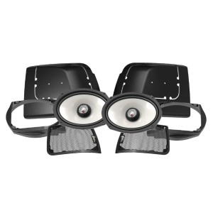 KIT AUDIO CASSE POSTERIORE COPERCHI BORSE SM694 HARLEY DAVIDSON FLH FLT TOURING 2014-2024
