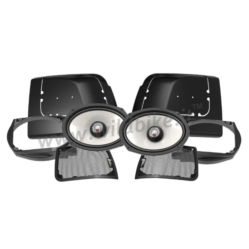 KIT AUDIO CASSE POSTERIORE COPERCHI BORSE SM694 HARLEY DAVIDSON FLH FLT TOURING 2014-2024