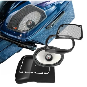 AUDIO-SET HINTERE LAUTSPRECHER TASCHENDECKEL SM694 HARLEY DAVIDSON FLH FLT TOURING 2014-2024