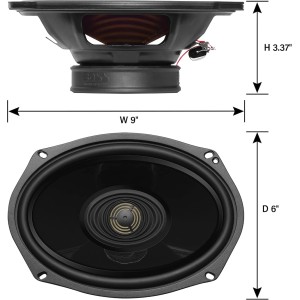 AUDIO KIT REAR SPEAKERS SADDLEBAG LIDS BHD14 HARLEY DAVIDSON FLH FLT TOURING 2014-2024