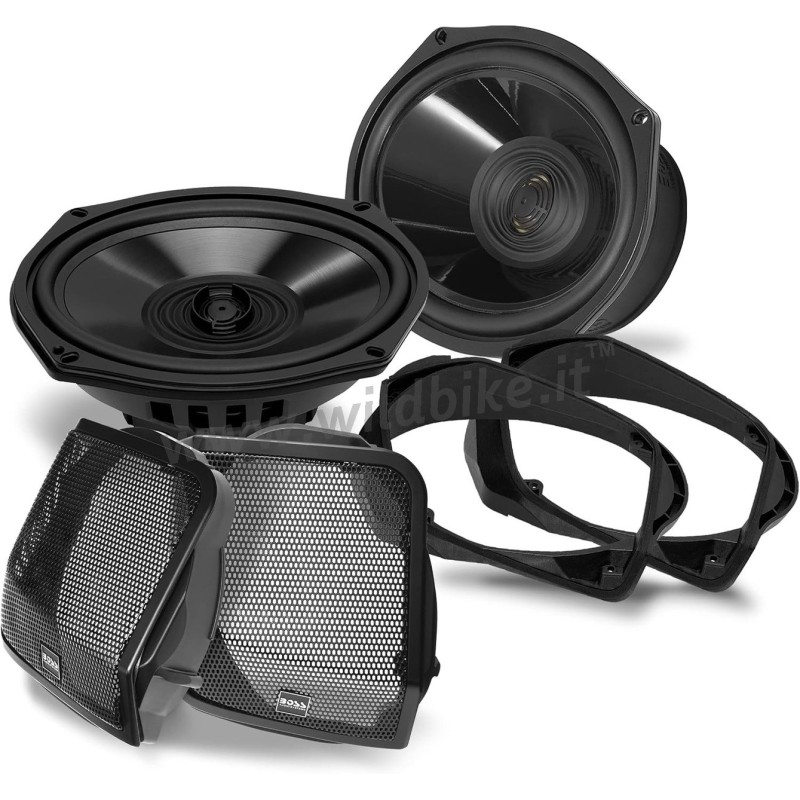 KIT AUDIO HAUT-PARLEURS ARRIÈRE COUVERCLE BHD98 HARLEY DAVIDSON FLH FLT TOURING 1998-2013