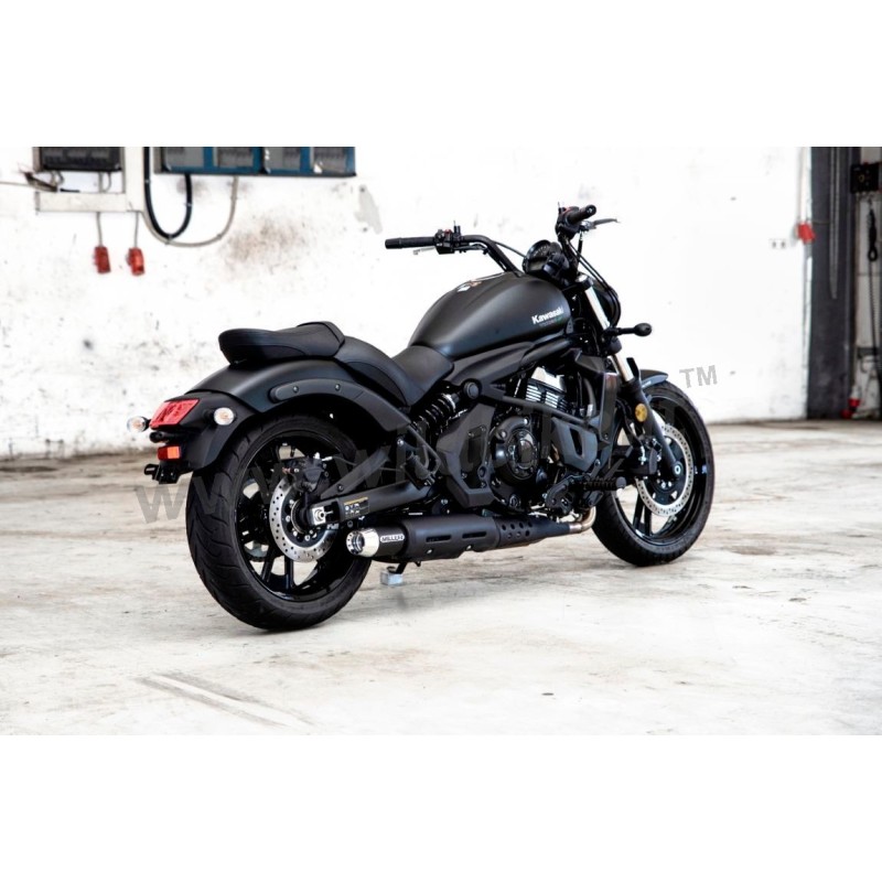 SCARICO SLIP-ON MILLER AMPLIFIRE OMOLOGATO NERO KAWASAKI EN 650 VULCAN S 2021-2024