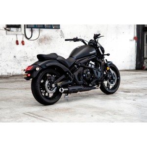 EXHAUST MUFFLER MILLER AMPLIFIRE EU APPROVED BLACK KAWASAKI EN 650 VULCAN S 2021-2024