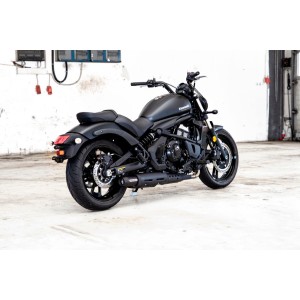 AUSPUFFANLAGEN MILLER AMPLIFIRE EU-ZULASSUNG SCHWARZ KAWASAKI EN 650 VULCAN S 2021-2024