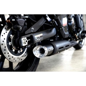 AUSPUFFANLAGEN MILLER AMPLIFIRE EU-ZULASSUNG SCHWARZ KAWASAKI EN 650 VULCAN S 2021-2024
