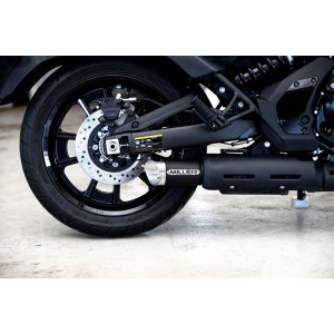 AUSPUFFANLAGEN MILLER AMPLIFIRE EU-ZULASSUNG SCHWARZ KAWASAKI EN 650 VULCAN S 2021-2024
