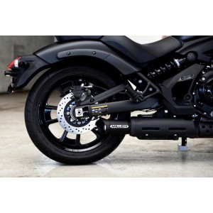 AUSPUFFANLAGEN MILLER AMPLIFIRE EU-ZULASSUNG SCHWARZ KAWASAKI EN 650 VULCAN S 2021-2024