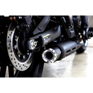 POT D'ECHAPPEMENT MILLER AMPLIFIRE EU APPROUVÉ NOIR KAWASAKI EN 650 VULCAN S 2021-2024