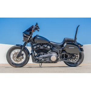 SADDLEBAGS VIKING DARKIN 29L GLOSS BLACK HARLEY DAVIDSON FXBB SOFTAIL STREET BOB 2018-2026