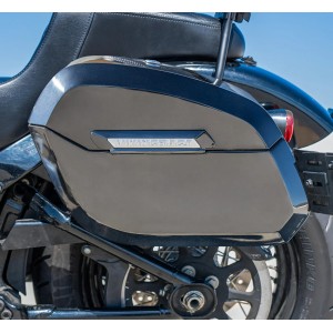 SATTELTASCHEN VIKING DARKIN 29L SCHWARZE GLANZ HARLEY DAVIDSON FXBB SOFTAIL STREET BOB 2018-2026