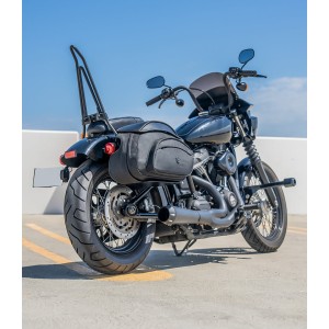 SACOCHES LATÉRAL VIKING STEALTH XL 60L NOIR HARLEY DAVIDSON FXBB SOFTAIL STREET BOB 2018-2026