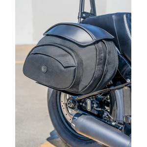 SATTELTASCHEN VIKING STEALTH XL 60L SCHWARZE HARLEY DAVIDSON FXBB SOFTAIL STREET BOB 2018-2026
