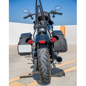 SATTELTASCHEN VIKING STEALTH XL 60L SCHWARZE HARLEY DAVIDSON FXBB SOFTAIL STREET BOB 2018-2026