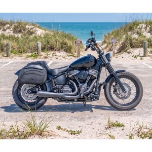 SADDLEBAGS VIKING STEALTH XL 60L BLACK HARLEY DAVIDSON FXBB SOFTAIL STREET BOB 2018-2026
