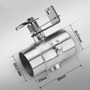 VENTILSATZ 51 MM FÜR HANDBUCH EINSTELLBAREN KLANG AUSPUFFANLAGEN MOTORRAD