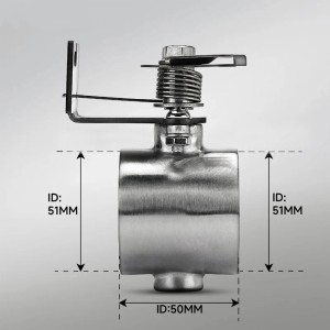 VENTILSATZ 51 MM FÜR HANDBUCH EINSTELLBAREN KLANG AUSPUFFANLAGEN MOTORRAD