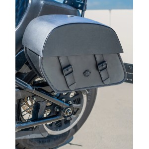 SACOCHES LATÉRALES VIKING BAELOR 28L NOIR HARLEY DAVIDSON FXBB SOFTAIL STREET BOB 2018-2026