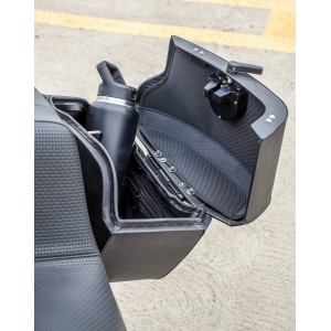 SACOCHES LATÉRAL VIKING DARKIN 32L EN CUIR NOIR HARLEY DAVIDSON FXLRS SOFTAIL LOW RIDER S 2025-2026