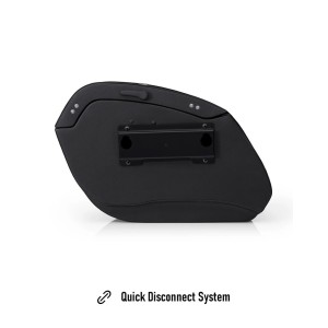 SACOCHES LATÉRAL VIKING DARKIN 32L EN CUIR NOIR HARLEY DAVIDSON FXLRS SOFTAIL LOW RIDER S 2025-2026