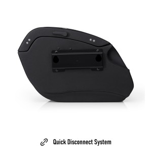 SACOCHES LATÉRAL VIKING DARKIN 32L EN CUIR NOIR HARLEY DAVIDSON FXBB SOFTAIL STREET BOB 2018-2026
