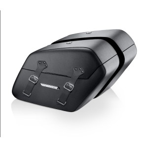 LEATHER SADDLEBAGS VIKING BALDUR 42L BLACK HARLEY DAVIDSON FXBB SOFTAIL STREET BOB 2018-2026