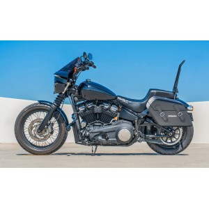 SATTELTASCHEN VIKING BALDUR 42L LEDER SCHWARZE HARLEY DAVIDSON FXBB SOFTAIL STREET BOB 2018-2026