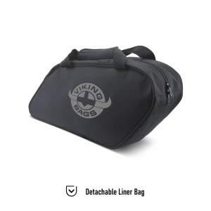SATTELTASCHEN VIKING BALDUR 42L LEDER SCHWARZE HARLEY DAVIDSON FXBB SOFTAIL STREET BOB 2018-2026