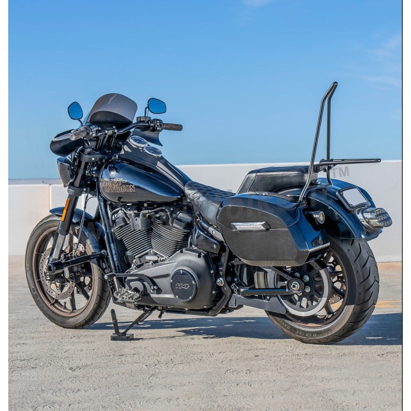 SADDLEBAGS VIKING DARKIN 32L GLOSS BLACK HARLEY DAVIDSON FXLRS SOFTAIL LOW RIDER S 2025-2026