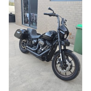 SATTELTASCHEN VIKING DARKIN 32L SCHWARZ GLANZ HARLEY DAVIDSON FXLRS SOFTAIL LOW RIDER S 2025-2026