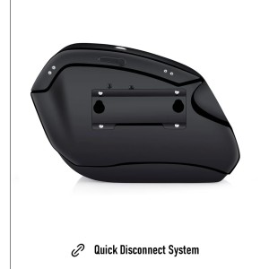 SACOCHES LATÉRAL VIKING DARKIN 32L NOIR BRILLANT HARLEY DAVIDSON FXLRS SOFTAIL LOW RIDER S 2025-2026