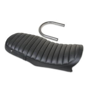 SELLE EN CUIR VINTAGE TUCK N' ROLL NOIR MOTO BMW K75 K100
