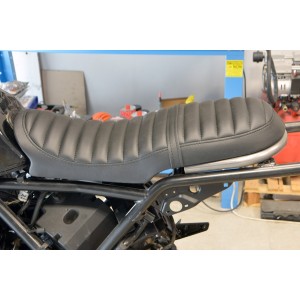SELLE EN CUIR VINTAGE TUCK N' ROLL NOIR MOTO BMW K75 K100