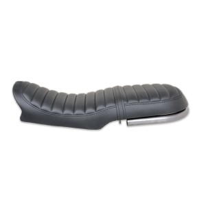 VINTAGE LEATHER SEAT TUCK N' ROLL BLACK MOTORCYCLE BMW K75 K100