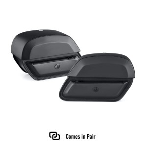 BORSE LATERALI PANTHEON VIKING 28 L NERE HARLEY DAVIDSON FLFB SOFTAIL FAT BOY 2018-2026