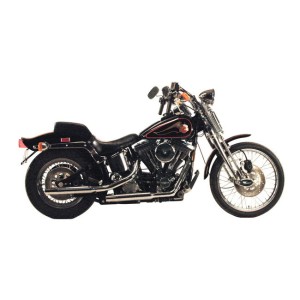 AUSPUFF SCHALLDÄMPFER SLIP-ON 2-1/2" PAUGHCO TAPERED CHROM HARLEY DAVIDSON FLST SOFTAIL 1990-1996