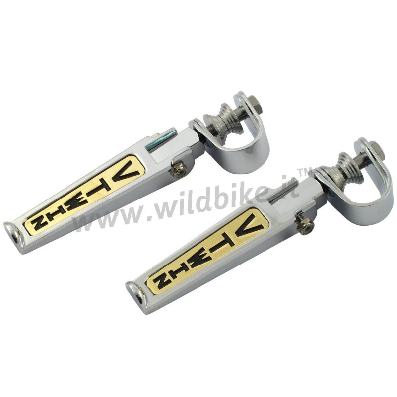 PEDANE V-TWIN CLAMP PER TUBI PARAMOTORE 25-32 MM MOTO E HARLEY DAVIDSON