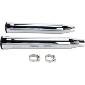 EXHAUST COBRA SLIP ON RPT 3" RACE PRO CHROME HARLEY DAVIDSON FLSTF SOFTAIL FAT BOY 2007-2017