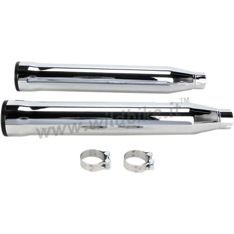 EXHAUST COBRA SLIP ON RPT 3" RACE PRO CHROME HARLEY DAVIDSON FLSTF SOFTAIL FAT BOY 2007-2017