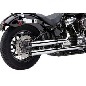 POTS D'ECHAPPEMENTS COBRA SLIP ON RPT 3" RACE PRO CHROME HARLEY DAVIDSON FLSTF SOFTAIL FAT BOY 2007-2017