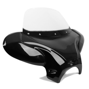 BATWING VERKLEIDUNG WINDSCHUTZSCHEIBE SCHWARZE HONDA VT 750 C SHADOW 1987-2009