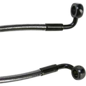 VORDERRADBREMSSCHLAUCH SCHWARZER PERLEN STAHL 117 CM HARLEY DAVIDSON XL SPORTSTER 1986-2003