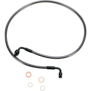 TUYAU DE FREIN AVANT BLACK PEARL ACIER 96.5 CM HARLEY DAVIDSON XL SPORTSTER 1986-2003