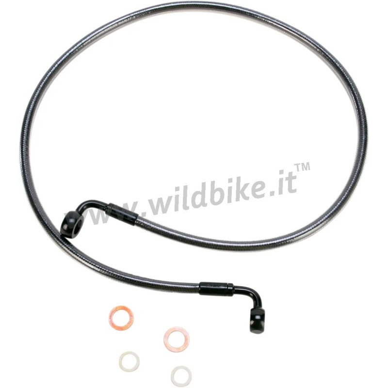 BLACK PEARL STEEL FRONT BRAKE LINE 101,5 CM HARLEY DAVIDSON XL SPORTSTER 1986-2003