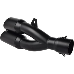 TERMINALE DI SCARICO MARMITTA UNIVERSALE DOPPIO TWIN SLASH PER MOTO
